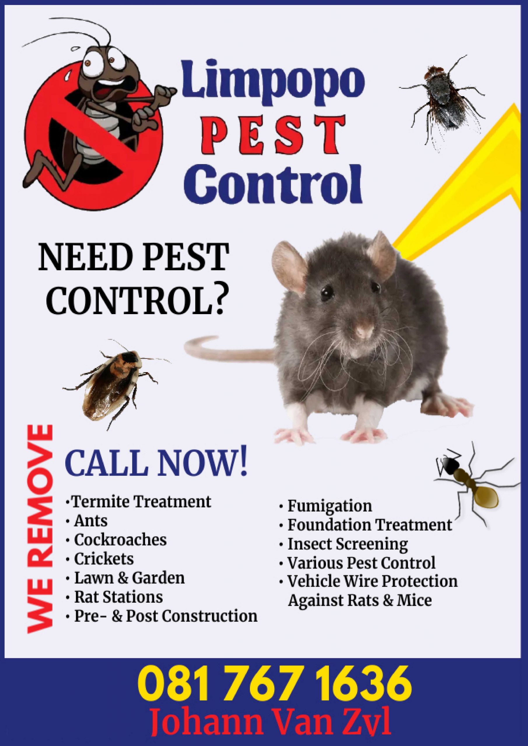 Limpopo Pest Control | Mokopane, Limpopo – Ads Online