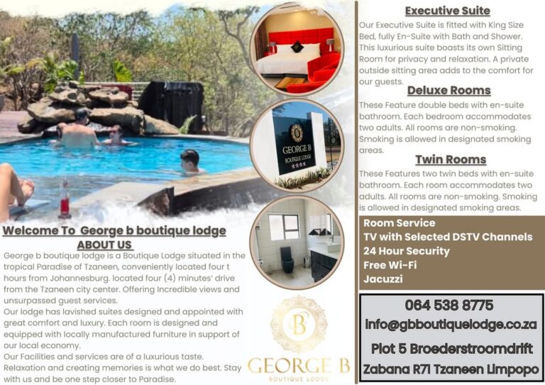 GEORGE B BOUTIQUE LODGE new 768x543